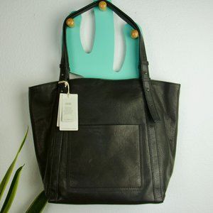 Lucky Brand Genuine Leather Shoulder Tote Bag NWOT